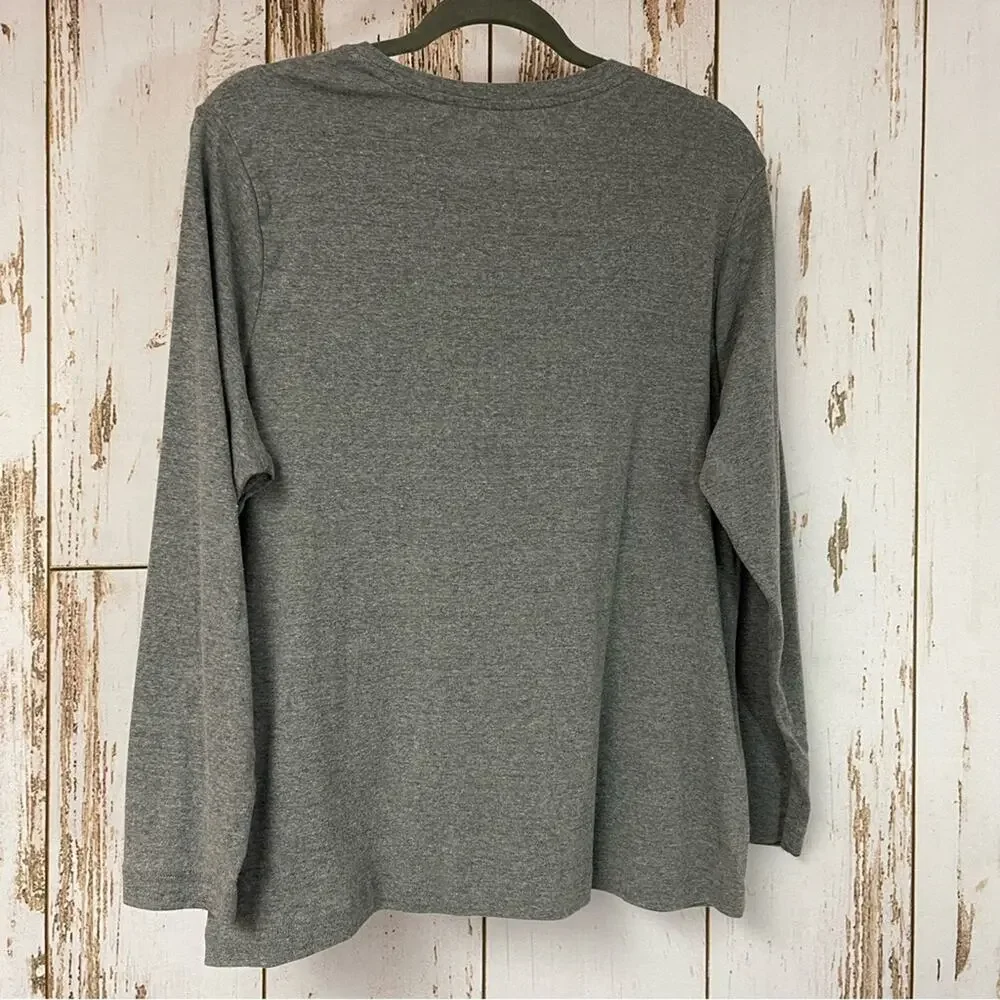 Northcrest. Grey Long Sleeve Shirt. Size 1X. Excellent condition! - Picture 5 of 5
